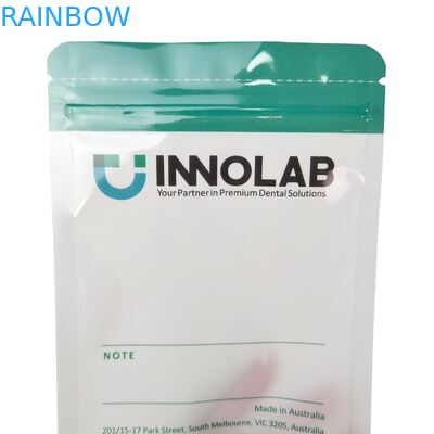 کیسه زپ لوگو قابل سفارشی برای تراز کننده های دندان با مهر گرمایی و کیسه پلاستیکی مایلار شفاف یک طرفه