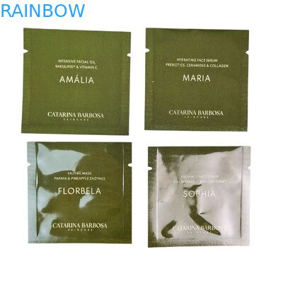 اندازه های سفارشی کیسه های فویلی آلومینیومی نمونه آرایشی حرارتی با لوگوی سفارشی