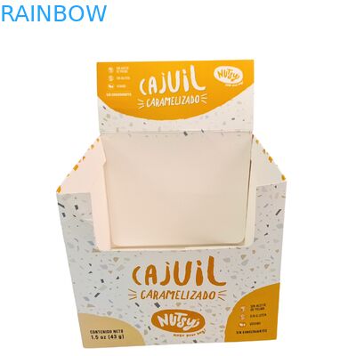 جعبه کاغذی تاشو 3.5 گرمی برای نمایش خرده فروشی سفارشی برای بسته بندی مواد غذایی غلات، میوه خشک فوری، آجیل و غلات صبحانه