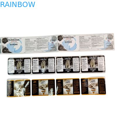 برچسب کاغذی وینیل PVC ضد آب هولوگرام UV چاپی لوگو شخصی بسته بندی برچسب برای کاغذ اسکارپ بوک