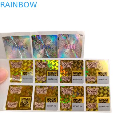 برچسب کاغذی وینیل PVC ضد آب هولوگرام UV چاپی لوگو شخصی بسته بندی برچسب برای کاغذ اسکارپ بوک