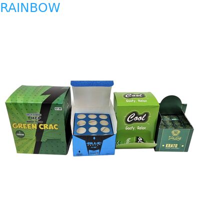 کاغذ کرافت بازیافتی جعبه کرافت برای میان وعده برای کوکی های نوار انرژی کاستمیک کارتونی کاونتر نمایش بسته بندی اسفنج