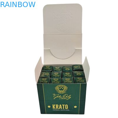 کاغذ کرافت بازیافتی جعبه کرافت برای میان وعده برای کوکی های نوار انرژی کاستمیک کارتونی کاونتر نمایش بسته بندی اسفنج