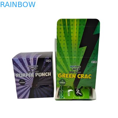 جعبه های کاغذی سفارشی برای کوکی های اسنک نوار انرژی بسته بندی آب نباتات آب نباتات کرافت خرده فروشی جعبه نمایش کارتونی