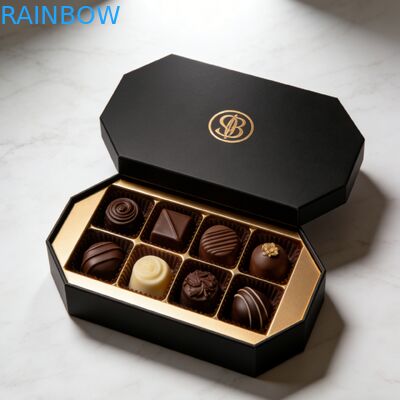 جعبه هدیه شکلات سفارشی با لوگوی شخصی‌سازی شده بسته‌بندی آب نبات شکلات جعبه لوازم آرایشی جعبه شکلات خالی