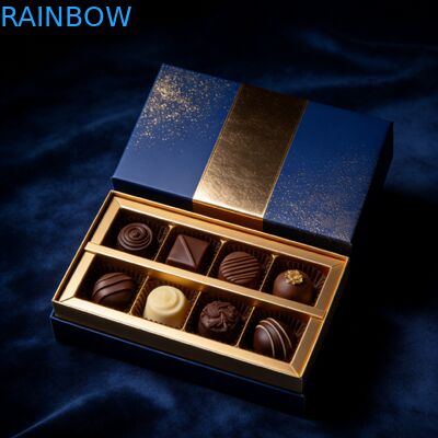 Custom Luxury Matte Paperboard Biodegradable Chocolate Gift Box with Inserts Foldable Packaging Box