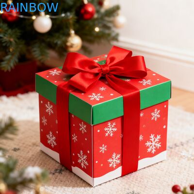 جعبه های هدیه مستطیل کرافت قابل بازیافت ، قابل تجزیه بیولوژیکی جعبه های هدیه مستطیل کرافت قابل انعطاف ، پرده پرده ای UV ، پوشش مات