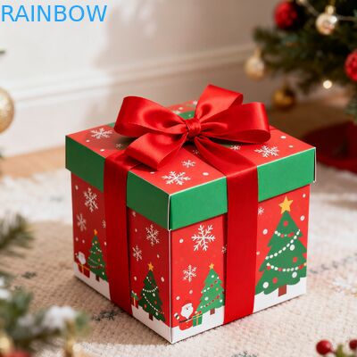 جعبه های هدیه مستطیل کرافت قابل بازیافت ، قابل تجزیه بیولوژیکی جعبه های هدیه مستطیل کرافت قابل انعطاف ، پرده پرده ای UV ، پوشش مات