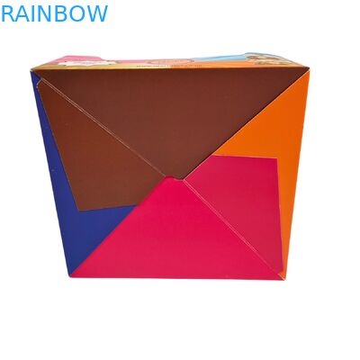 جعبه نمایش کارتونی چاپ شده سفارشی با ضخامت 350g و چاپ گرم برای بسته بندی میان وعده های خرده فروشی