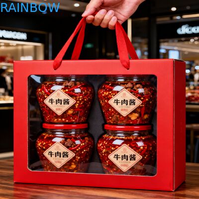 جعبه کاغذی هدیه قابل حمل سفارشی با پنجره های شفاف، جعبه هدیه مهمانی، جعبه کلوچه، دونات، جعبه های کاغذی با دسته