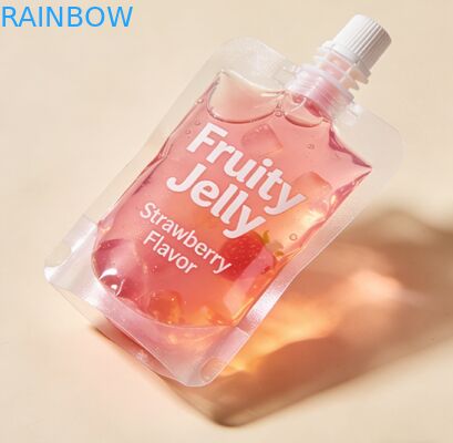 کیسه دهانه دار سفارشی ۳۰ میلی لیتری برای پوره ماست میوه آبمیوه کودک غذای کمکی کودک کیسه دهانه دار شکل کیسه پلاستیکی