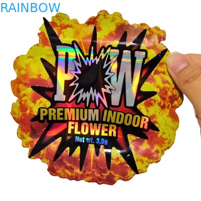 کیسه های هولوگرافیک ضد بوی ضد کودک با زیپ قابل باز کردن برای بسته بندی میان وعده