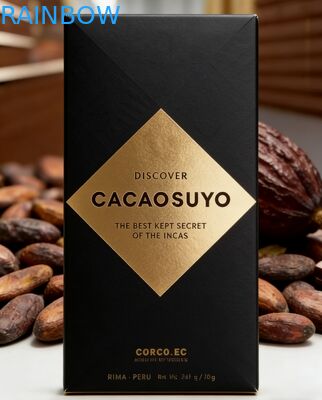 جعبه کاغذی کرافت زیست تخریب پذیر سفارشی درجه غذایی با پنجره شفاف برای بسته بندی شکلات