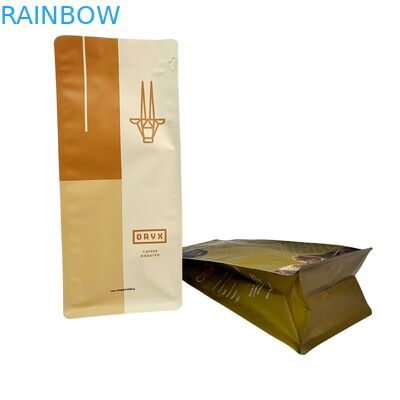 کیسه ایستاده ضد بو گرید غذایی ۱۲۰ میکرون برای بسته‌بندی قهوه و تنقلات