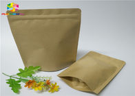 Kraft کیسه های کاغذی سفارشی آجیل کرافت شکر Snack بسته بندی مواد غذایی پنجره Ziplock