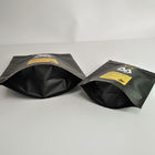 1 کیلوگرم 500 گرم 250 گرم بسته بندی کیسه بسته بندی شده با کیسه ماته قهوه ای سیاه و سفید با زیپ بالا و فویل آلومینیومی داخل کیسه