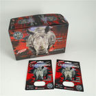 Rhino 69 Red Panther 3d کارت بسته بندی بلیستر پلاستیکی اندازه سفارشی برای کپسول مرد