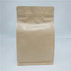 آلومینیوم فویل آلومینیومی Gusset Kraft کاغذ قهوه Kraft بازیافت شده کیسه قهوه Doypack Flat Bottom Pouch
