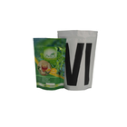 چای خوری پلاستیکی فویل آلومینیومی خالی Zipock بسته بندی قابل استفاده مجدد با گرم چای آلی سبز