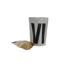 بسته بندی فویل آلومینیومی بسته بندی Ziplock Foil Pouch کیسه قهوه ایستاده در کنار کیسه قهوه ای با شیر آب شیرین کن