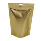 کیسه های بسته بندی قهوه بسته بندی شده پلاستیکی قابل استفاده ، فویل آلومینیوم طلایی