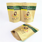 کیسه قهوه 500 گرم 1 کیلوگرم قهوه Ziplock کیسه بسته بندی ظرفیت بزرگ برای دانه های قهوه / زمین