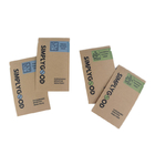 مواد قابل بازیافت کیف های کاغذی سفارشی قهوه ای کرافت برای بسته بندی لوازم آرایشی