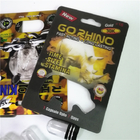 قرص های تقویت جنسی کارتهای تاول دار Rhino Max 150K 3D با جعبه کاغذ برای کپسول جنسی پودر