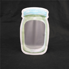 چاپ شکل ویژه آرم درجه مواد غذایی شیر شیر ژله مایع ایستاده بطری شکل بشکه