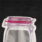 چاپ شکل ویژه آرم درجه مواد غذایی شیر شیر ژله مایع ایستاده بطری شکل بشکه