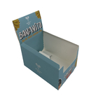 فیلم مات سفارشی UV با کارتن سفید با ضخامت 350 گرم برای بسته بندی جعبه کاغذی نمایش بطری های اسپری آب نبات