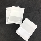 کاغذ کرافت قابل تحقیق با اندازه آرم سفارشی نصب شده با پنجره شفاف برای کیسه بسته بندی جواهرات دانه قهوه