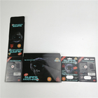 داغ فروش Rhino 99 500K قرص های تقویت کننده مرد بسته بندی کارت های تاول 3D 3d جعبه کاغذ نمایش 24 عیار