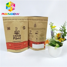 کیسه های بسته بندی مواد غذایی با کیسه بسته بندی کاغذی چاپی سفارشی زیپلاک برای چای