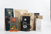کیسه زیپ دار کاغذی PLA کرافت زیست تخریب پذیر سفارشی بسته بندی غذای چای