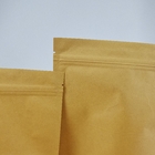 کیسه کاغذی Doypack Kraft خود ایستاده برای میان وعده های غذایی چای کوکی میوه های خشک