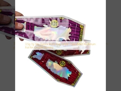 3.5 گرم 7 گرم 14 گرم کیسه زیپ‌لاک مایلار خوراکی ضد کودک فویل آلومینیومی برای کوکی‌ها و آدامس