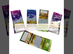 Ziplock Zipper Doypack Plastic Bags Grabba Leaf Zipper Sachet Cigar Packaging Plastic Wrappers With Paper Display Box