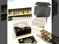 فابریکه اندازه سفارشی پوشه های زیست فرسوده کاغذ کرافت خالی دندان های تراز کننده کیس های ساعت جواهرات هدیه جعبه مغناطیسی با ابراز