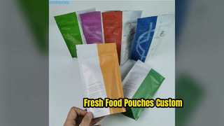 کیسه های غذای سفارشی کیسه های ایستاده فویل آلومینیومی مات