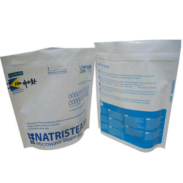 مایکروویو غذاهای ایستاده کیسه، پاکت های ریتورت درجه حرارت بالا شفاف