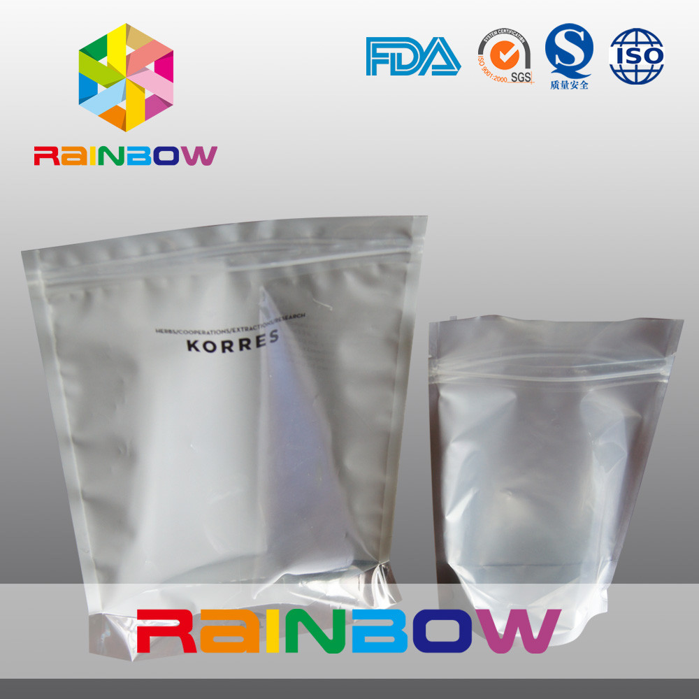 فویل بسته بندی سفارشی براق سفارشی بسته بندی با زیپ