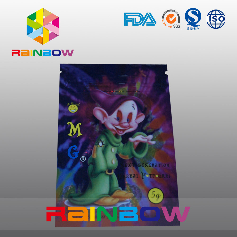 5 گرم OMG سه طرف مهر و موم لوازم آرایشی و بهداشتی لوازم آرایشی و بهداشتی بسته بندی کیسه با زیپ