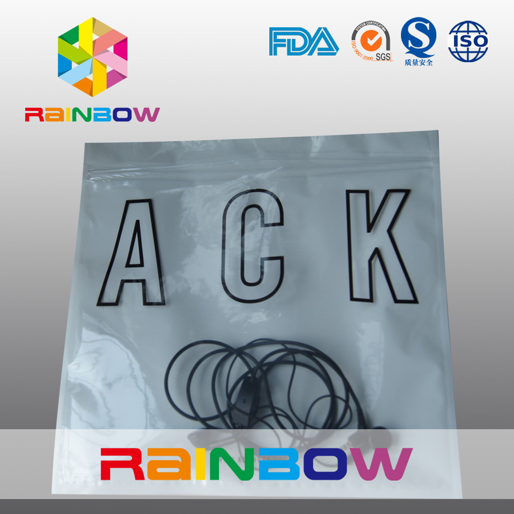 مچ پا مچ پا شفاف سه طرفه پشت کیسه ضد زیپ با زیپ