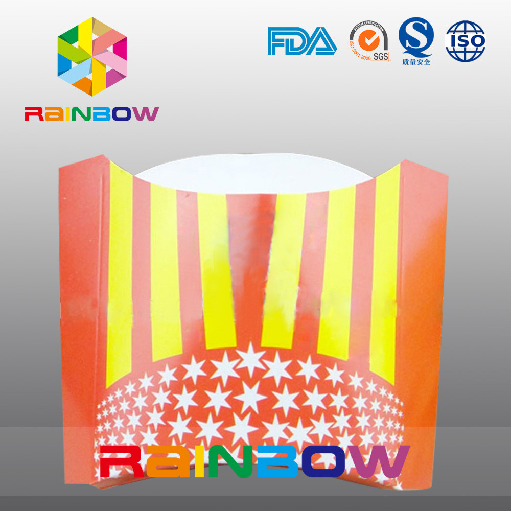 جعبه کاغذ یکبار مصرف زیست تخریب پذیر جعبه کاغذ فرنی Fry