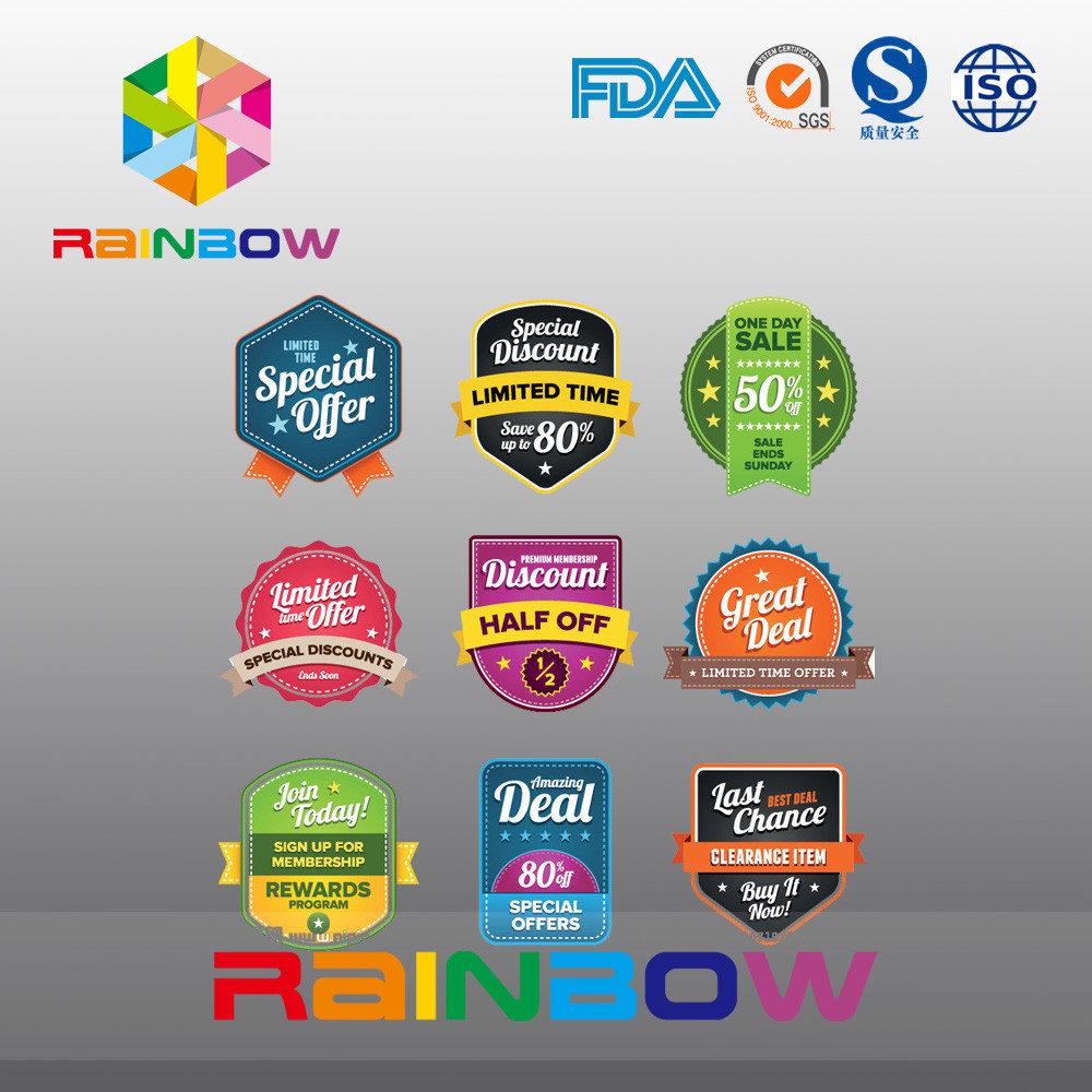 برچسب مقاله برچسب مگنت برچسب کاغذ، برچسب نامنظم ابریشم شراب برای غذا بهداشت