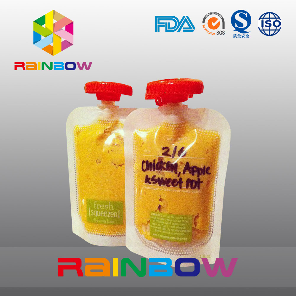 مواد غذایی درجه بندی سفارشی پایه تا کیسه با فاضل برای غذای کودک