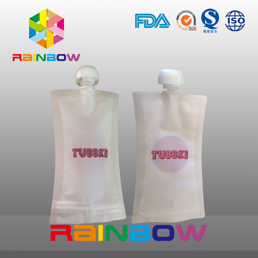 بسته بندی کیسه های غذای کودک قابل استفاده مجدد با زیپ در بالا