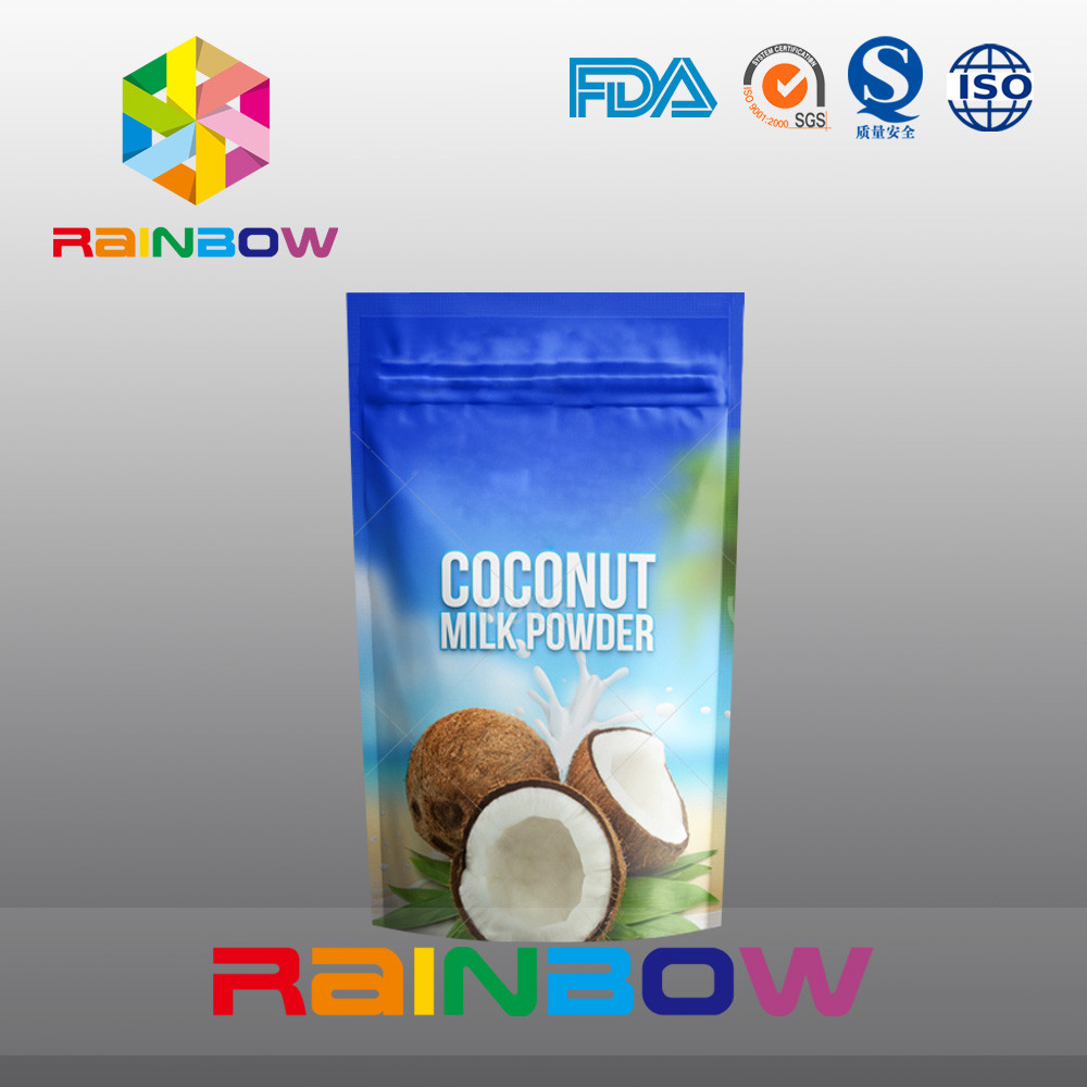 بسته بندی پروتئین فویل آلومینیوم Ziplock بسته بندی کیسه های کمربند کمربند ایستاده