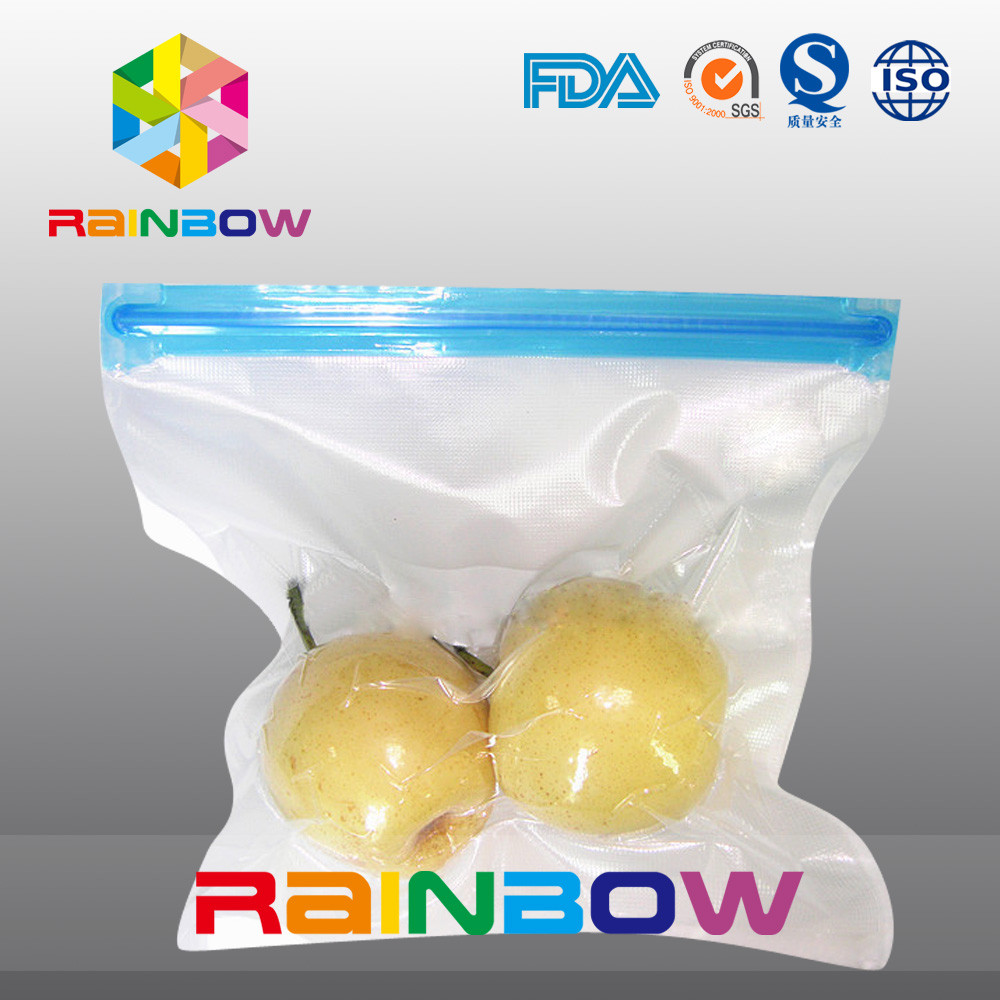 کیسه مخلوط مواد مخزن پلی اتیلن مخزن / کشویی کشویی مواد غذایی کیسه های خلا